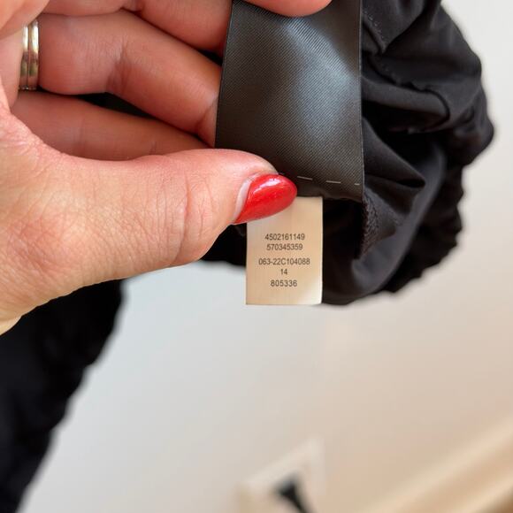 Chico's Zenergy UPF Bungee Half Sleeve Mini Shirt Dress Black L NWT - Picture 10 of 13